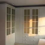White Wardrobes with Glass Doors